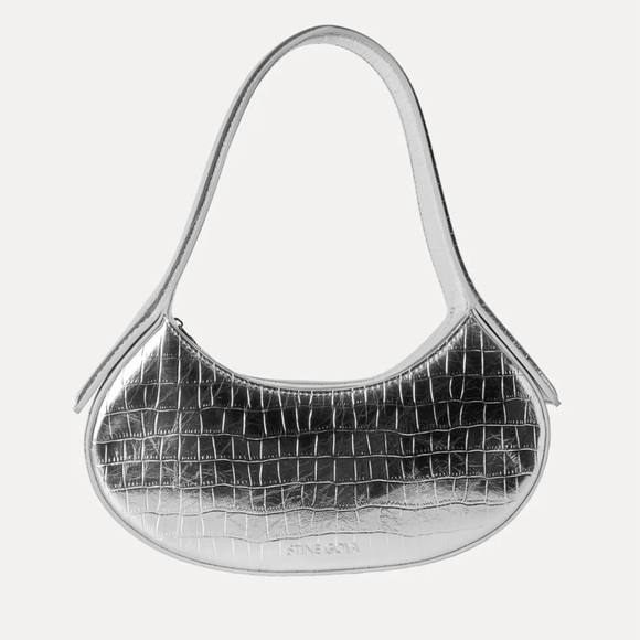 STINE GOYA Handbags - Stine Goya IRVIN BAG - SILVER CROC NWT